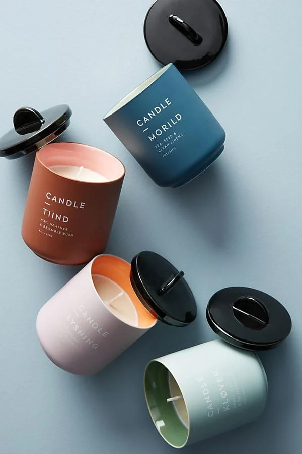 Candle Jar Matte Colorful Modern Design
