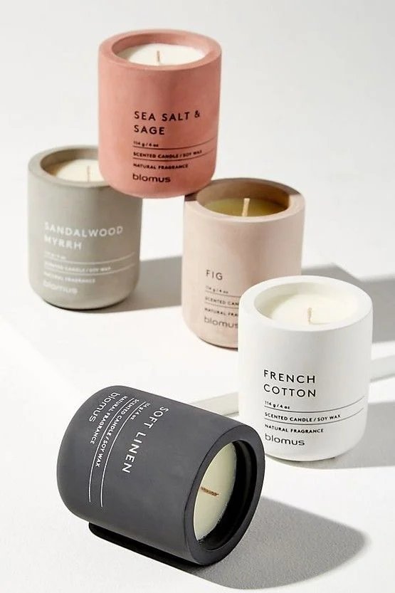 Candle Soy Wax Natural Fragrance Blomus