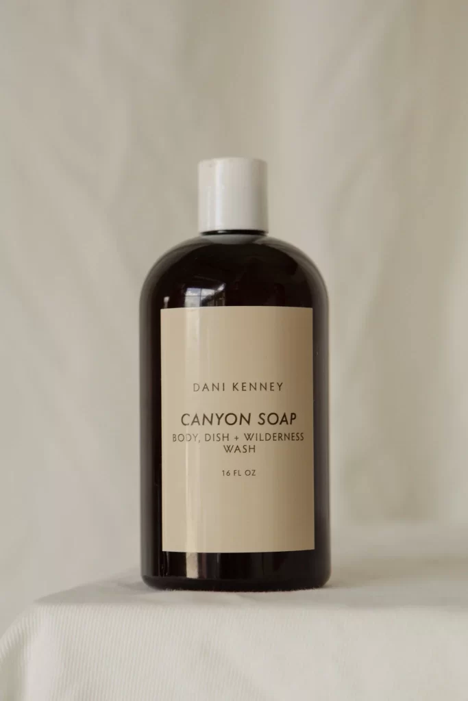 Canyon Soap Bottle Amber Plastic Simple Design Body Dish Wilderness Wash