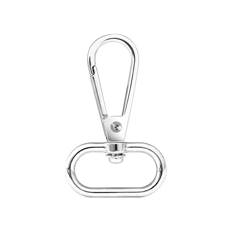 Carabiner Silver Metal Keychain Hook