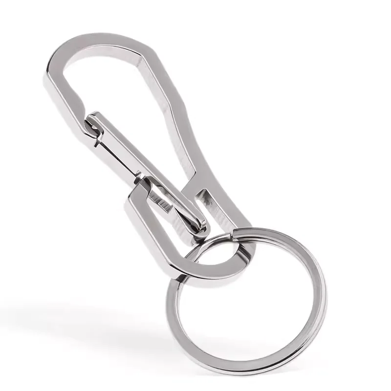 Carabiner Silver Metal Keychain