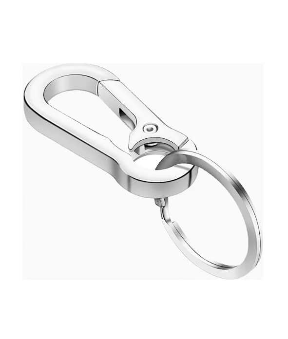 Carabiner Silver Metal Keychain