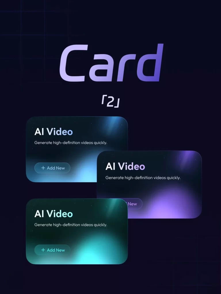 Card AI Video High-Definition Generate Quickly