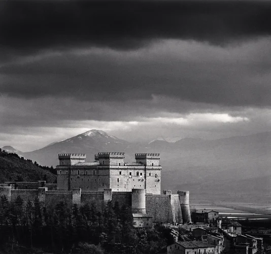 Castle Fortress Dramatic High Contrast Atmospheric Mountain