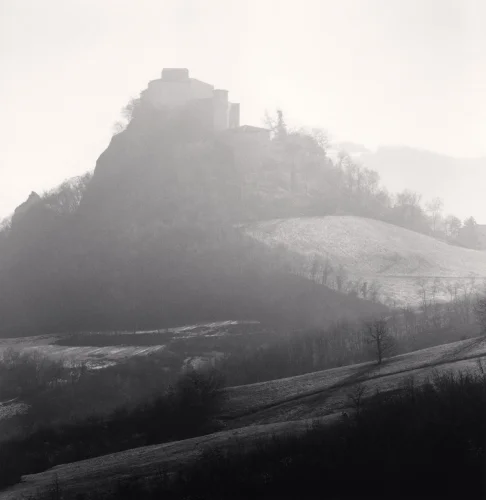 Castle Misty Dramatic Textured High Contrast Mysterious