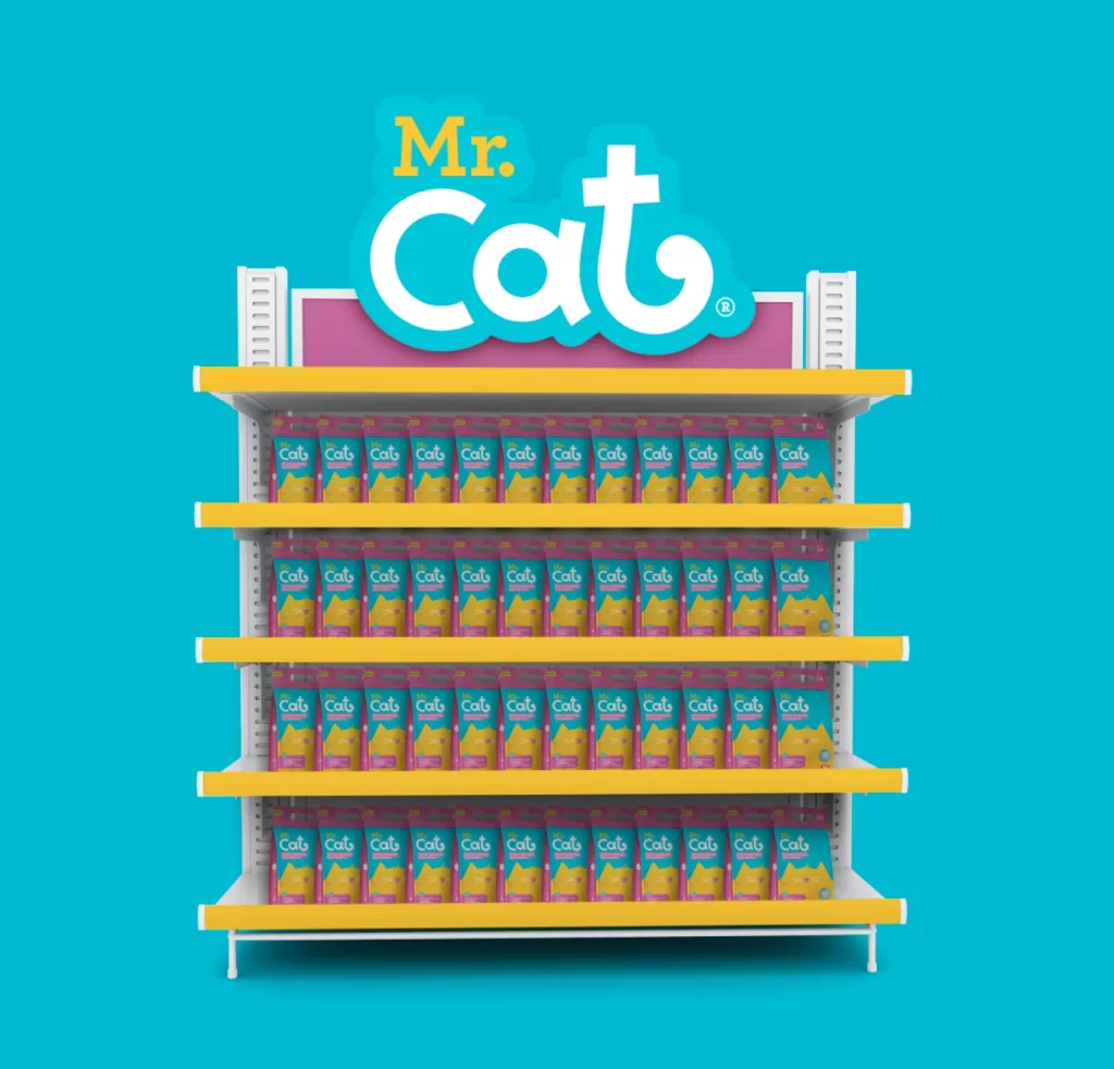Cat Food Mr Cat Yellow Pink