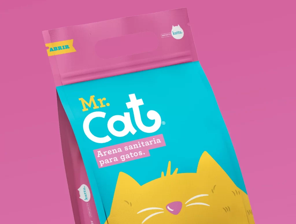Cat Litter Mr Cat Yellow Pink