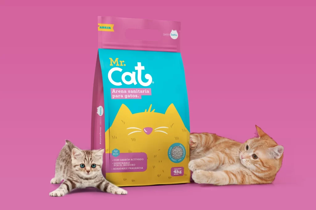 Cat Litter Mr Cat Yellow Blue