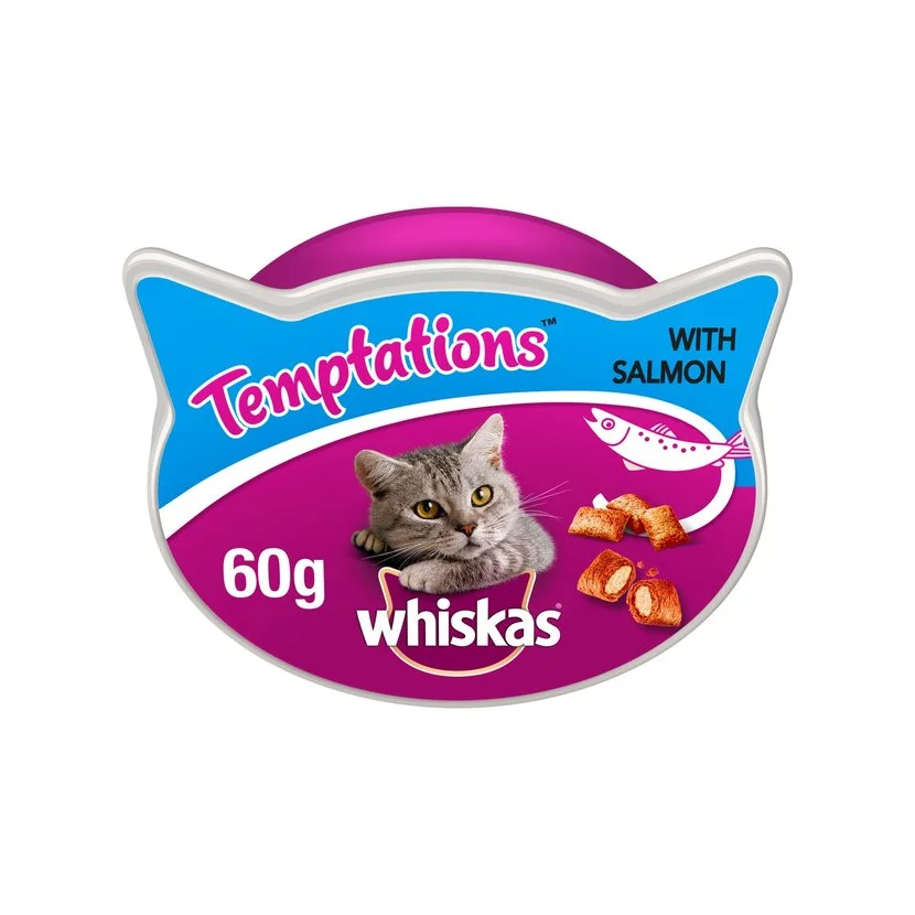 Cat Treats Whiskas Temptations Salmon Pink