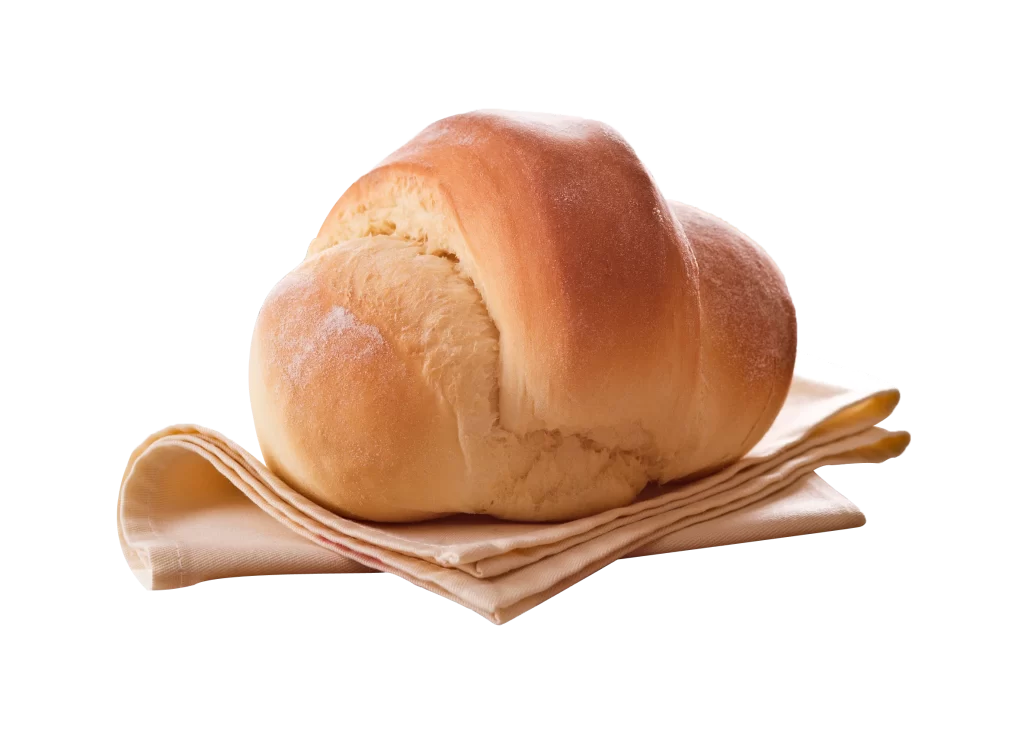 Challah Soft Golden-Brown Braided Egg Bread Folded Napkin