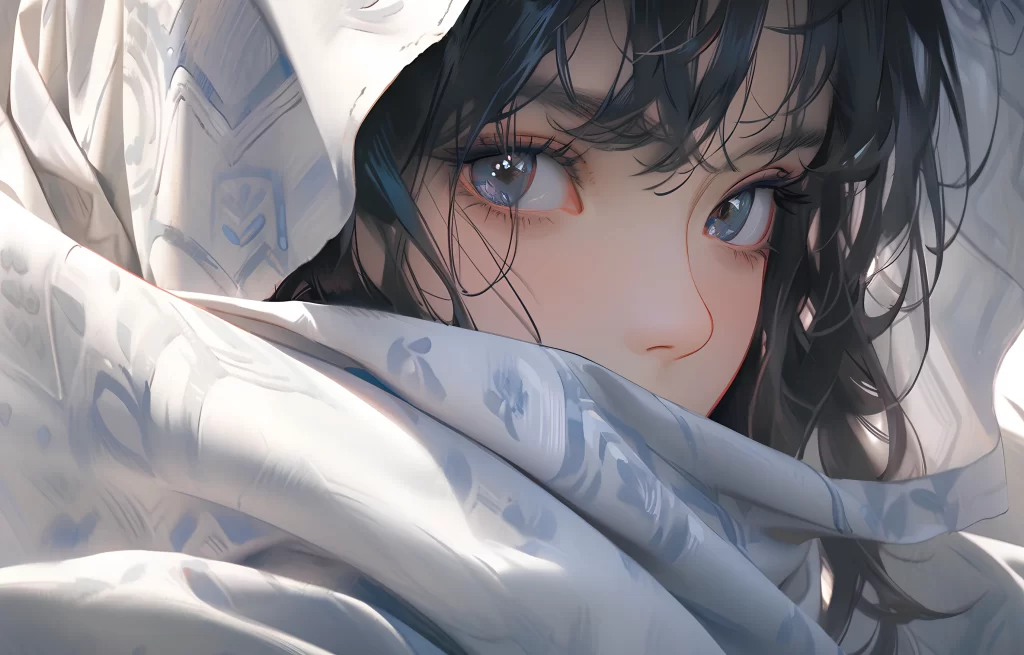 Character Blue White Fantasy Soft