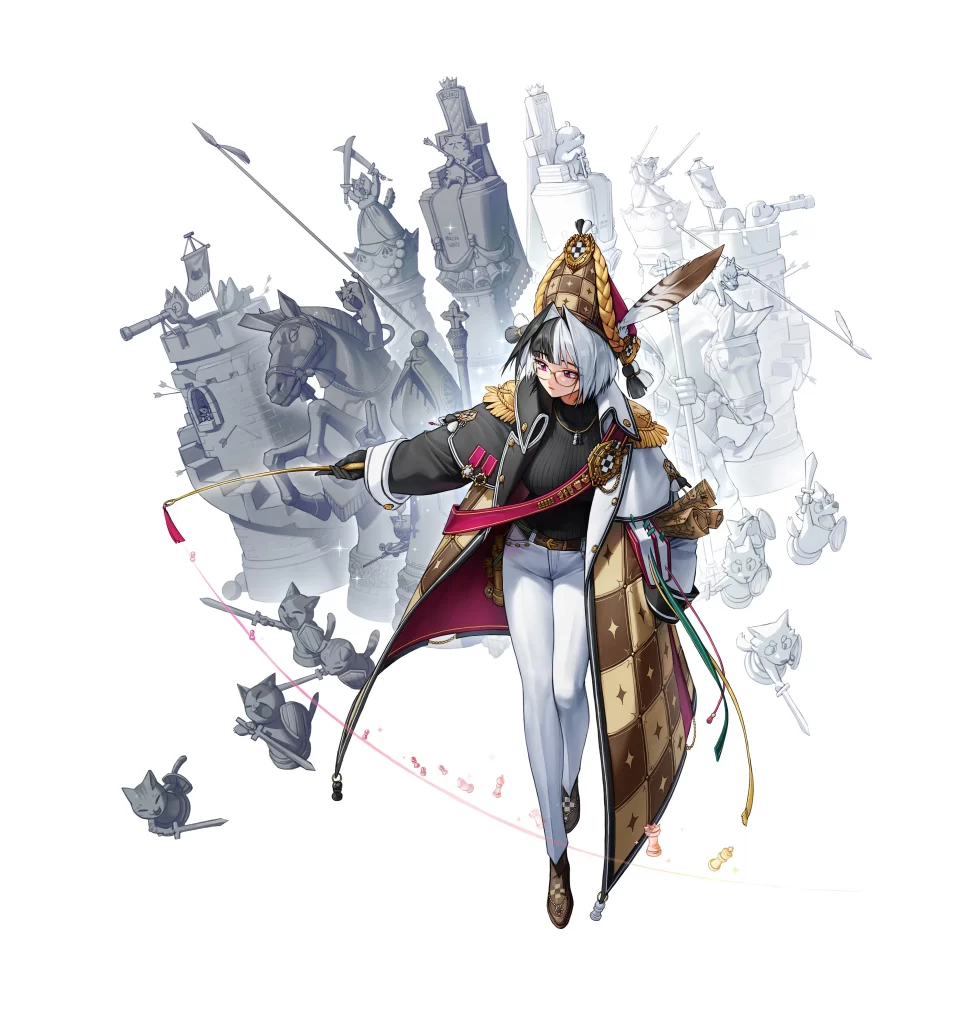 Character Gold Black White Theme Chess