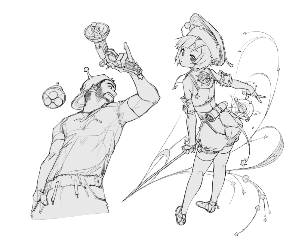Character Monochrome Magic