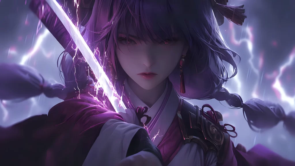 Character Purple White Fantasy Traditional