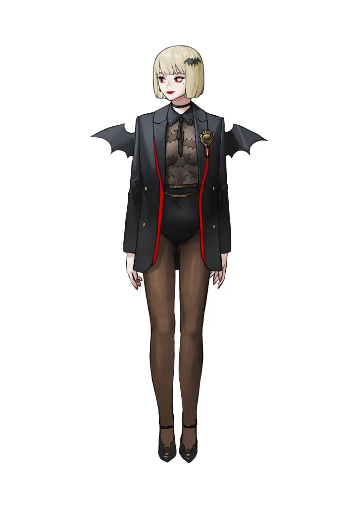 Character Vampire Black Red Gothic