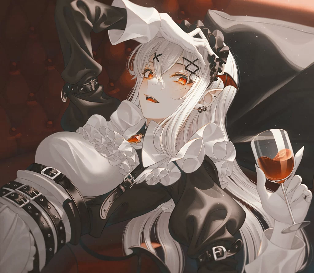 Character White Black Gothic Fantasy
