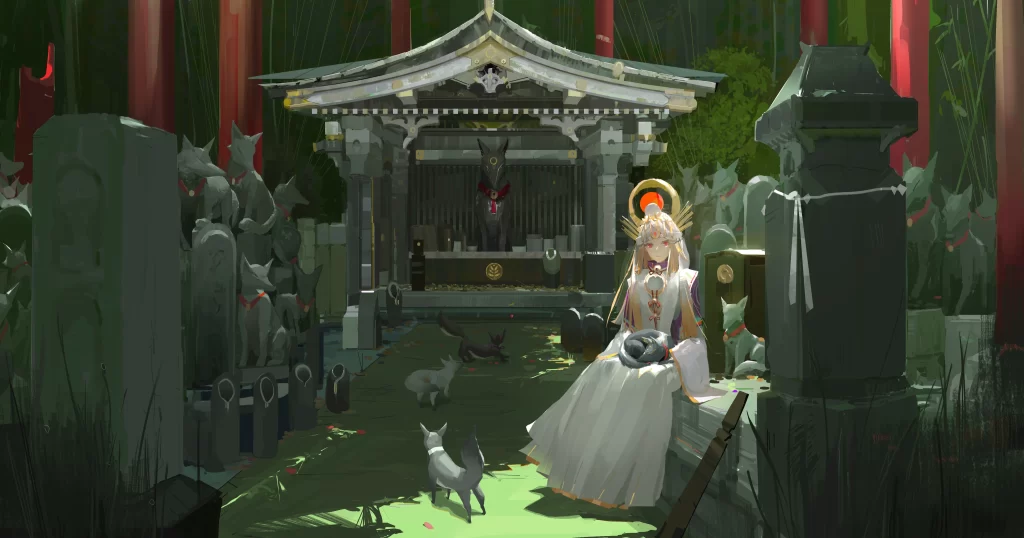Character White Green Traditional Fantasy