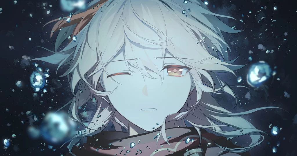 Character White Hair Blue Eyes Fantasy