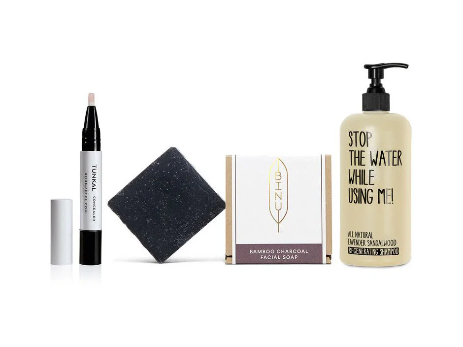Charcoal Facial Soap Bamboo Black Box Skincare