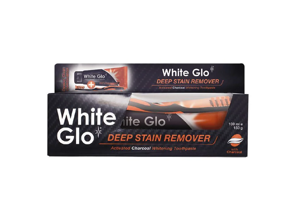 Charcoal Whitening Toothpaste Tube Black Orange