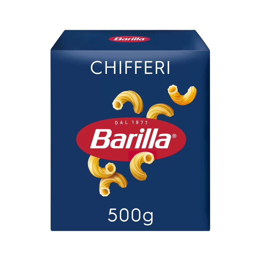 Chifferi Barilla Blue Yellow