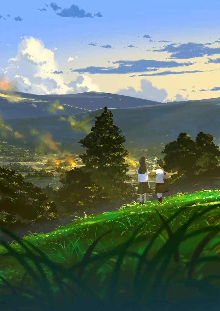 Children Green Blue Yellow Nature Adventure