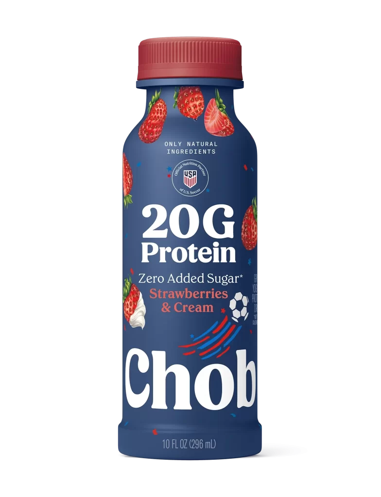 Chob Protein Drink Strawberries Cream Blue