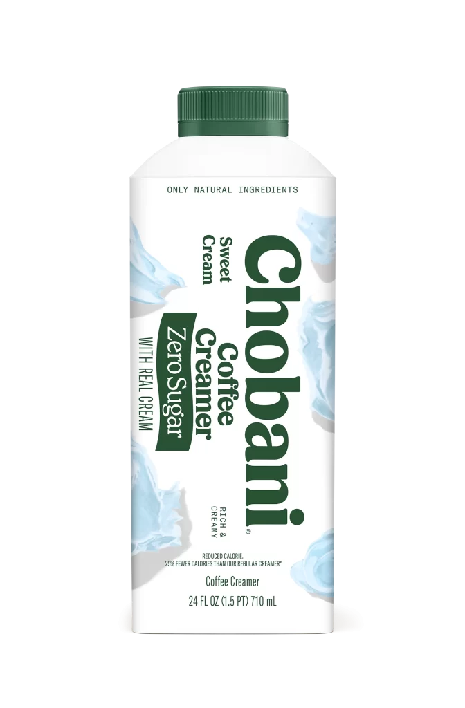 Chobani Coffee Creamer White Green Blue