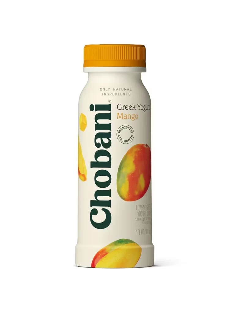Chobani Greek Yogurt Mango Flavor White
