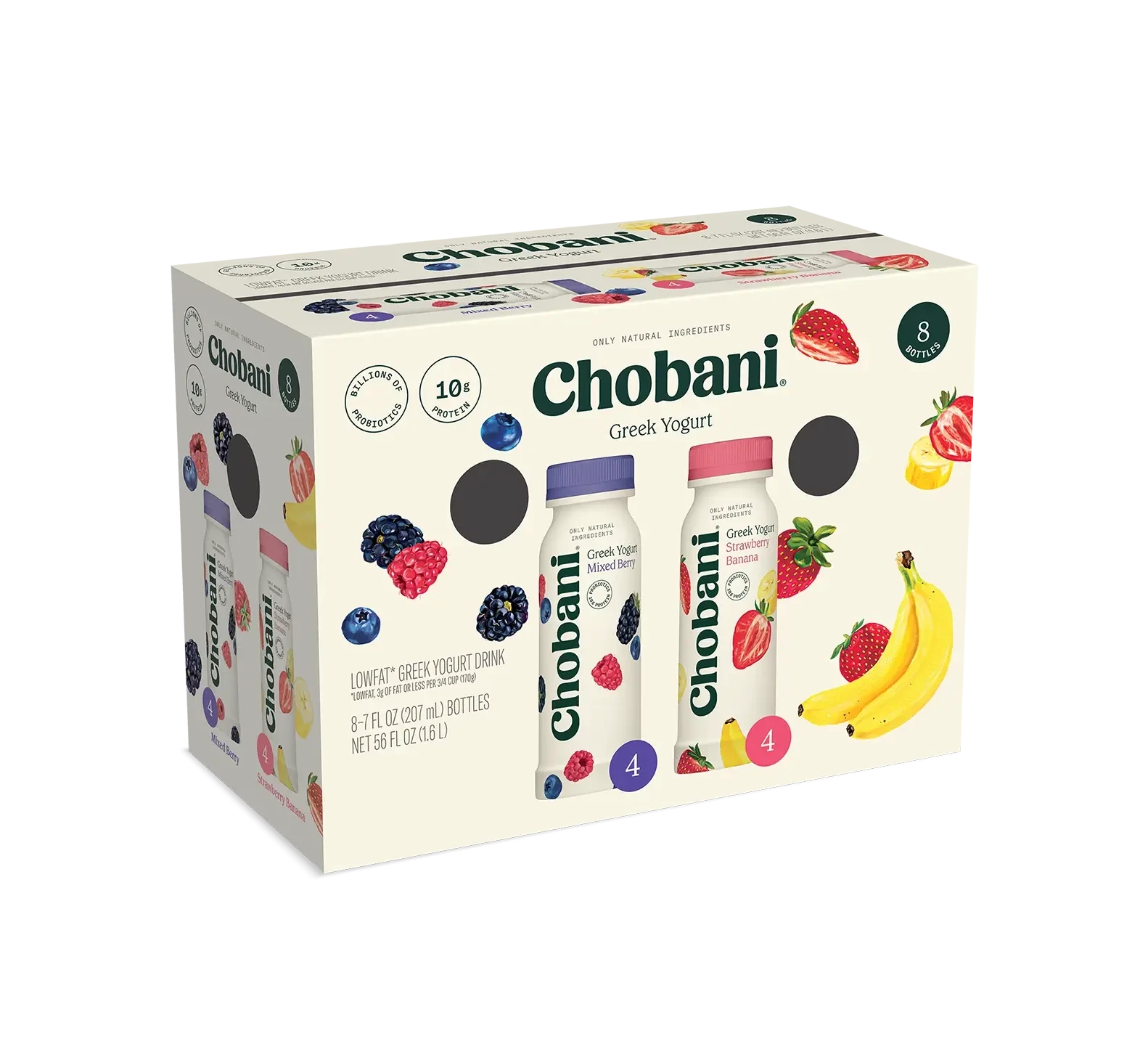 Chobani Greek Yogurt Mixed Berry packaging design