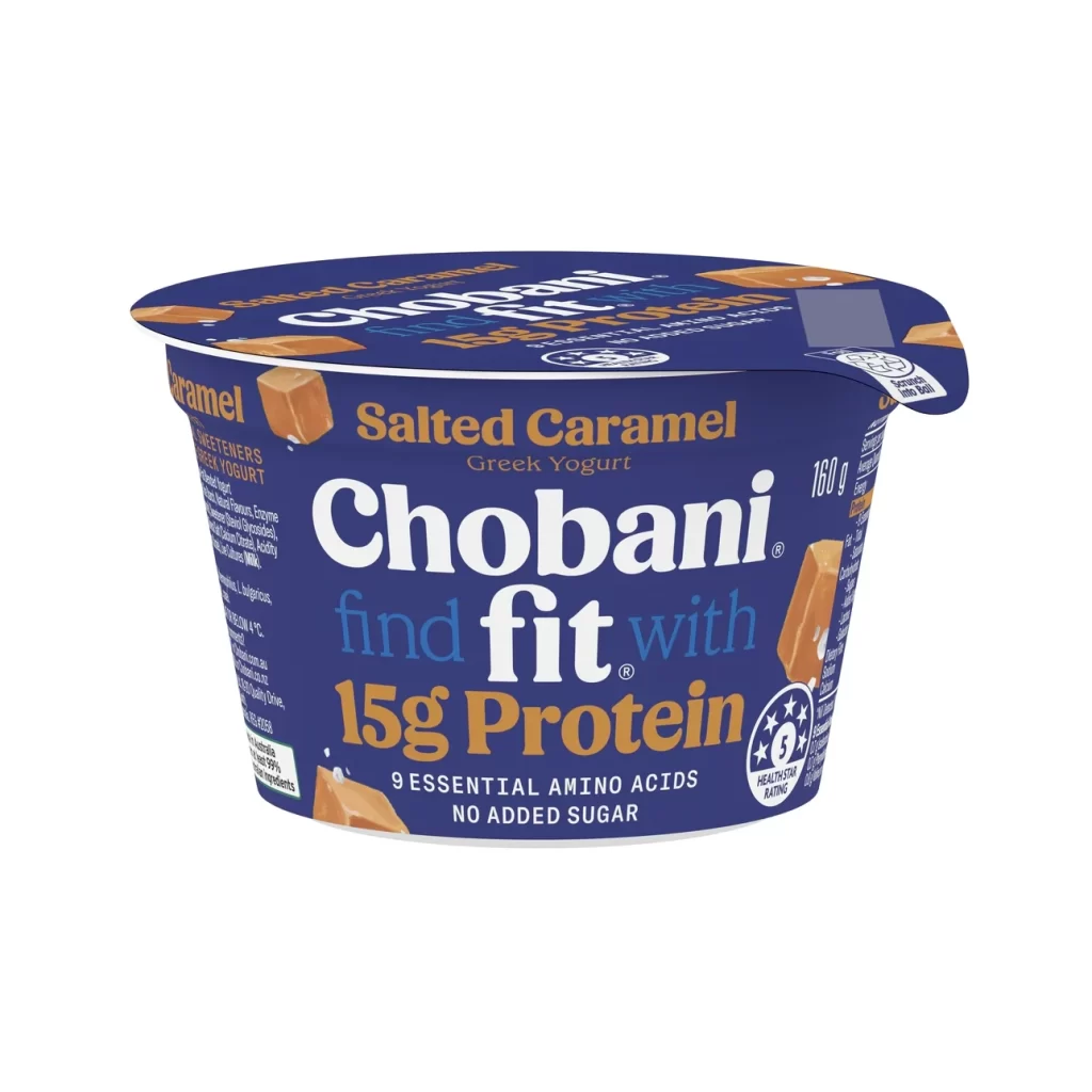 Chobani Greek Yogurt Salted Caramel Blue
