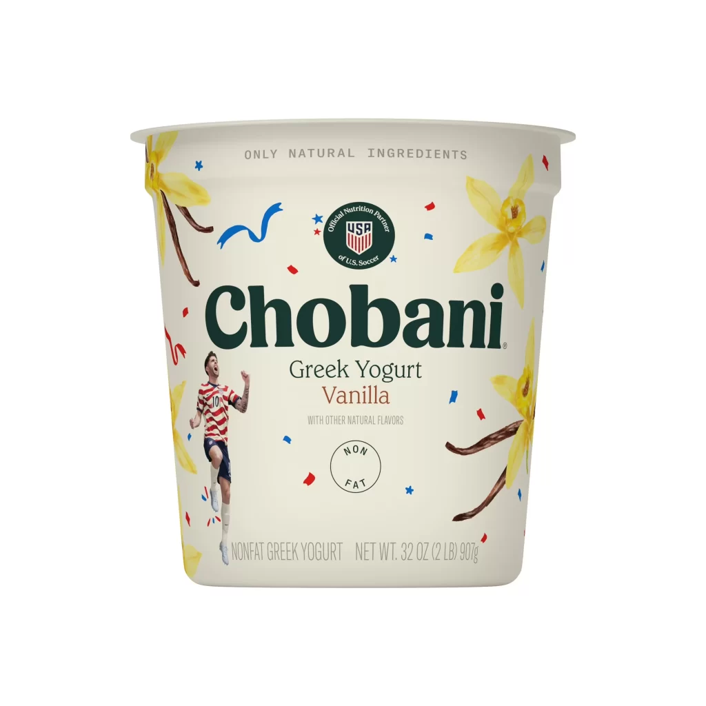 Chobani Greek Yogurt Vanilla White 3