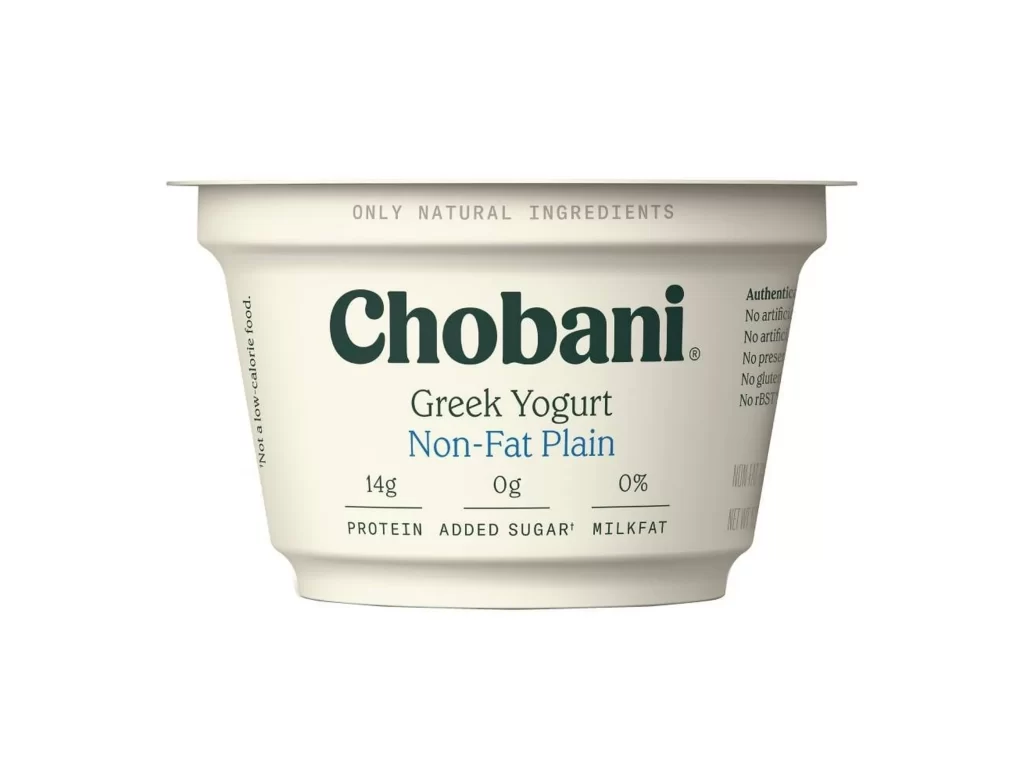 Chobani Greek Yogurt White Blue Black