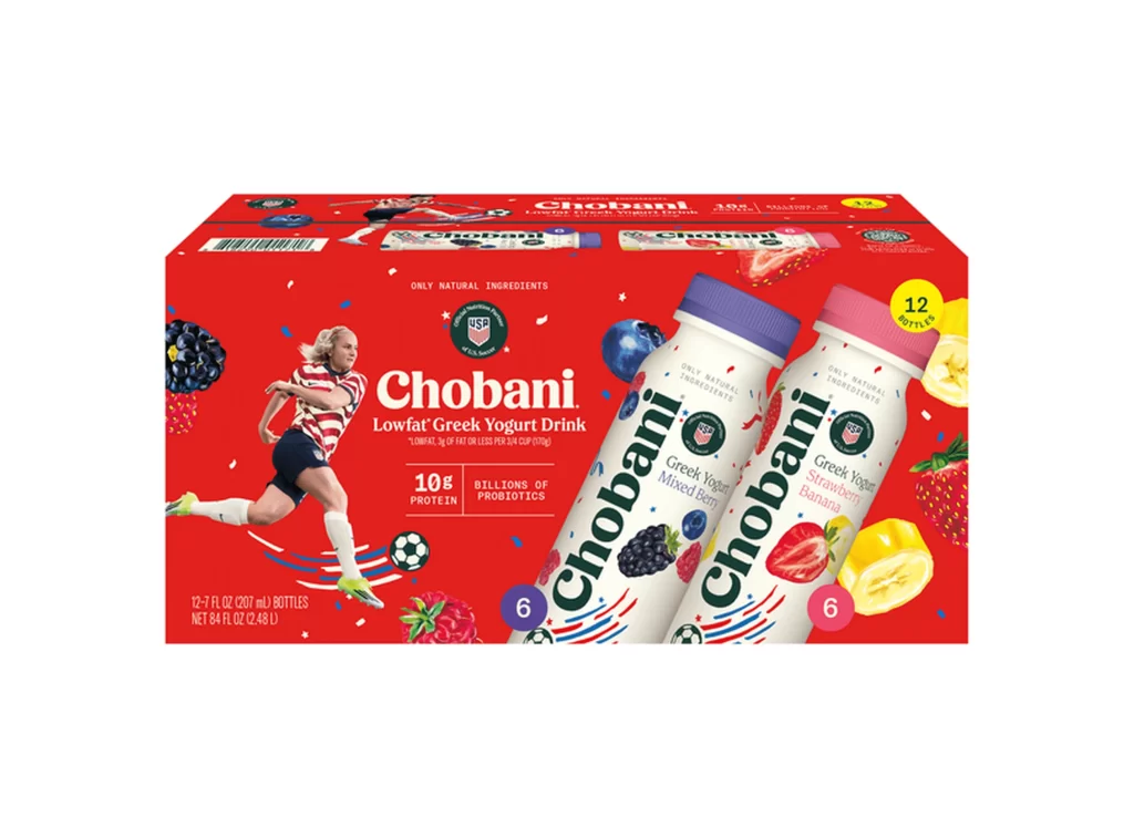Chobani Lowfat Greek Yogurt Drink Red