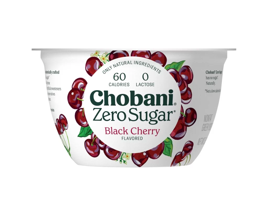 Chobani Zero Sugar Black Cherry White