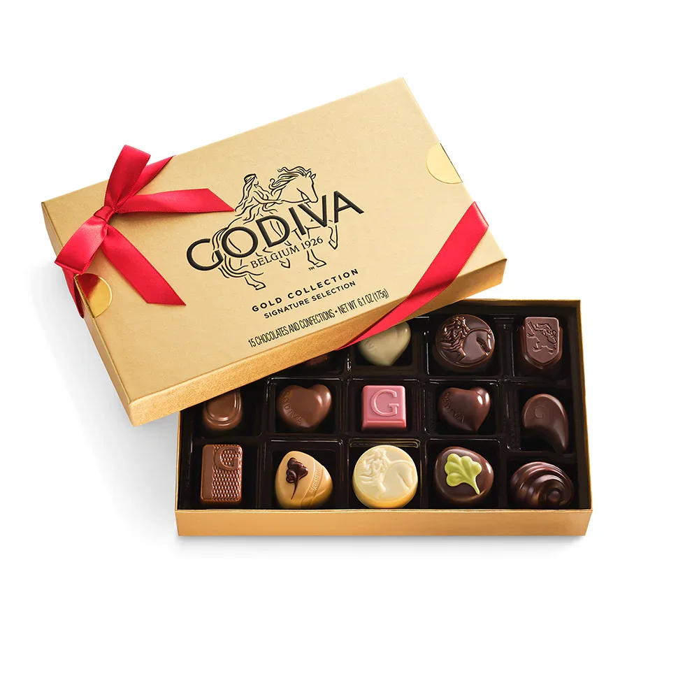 Chocolate Box Gold Red Godiva
