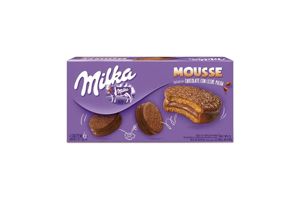 Chocolate Cookie Milka Mousse Purple Brown