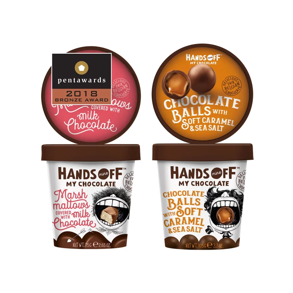 Chocolate Ice Cream Pink Orange Dessert