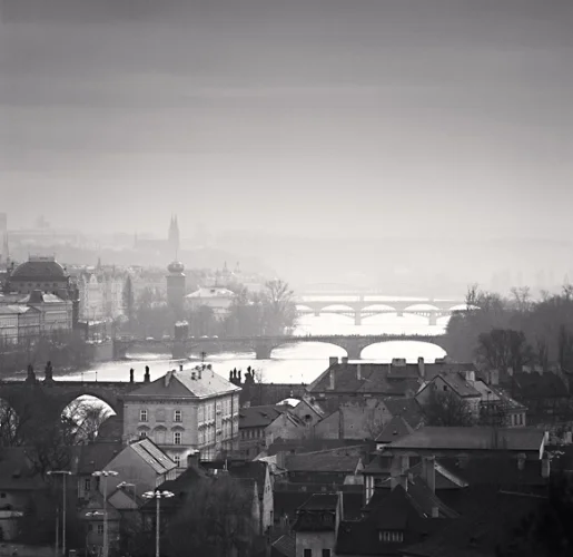 Cityscape Foggy Dramatic Textured High Contrast Atmospheric