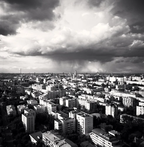 Cityscape High Contrast Dramatic Atmospheric