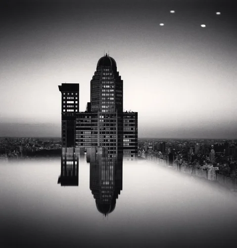 Cityscape High Contrast Dramatic Atmospheric