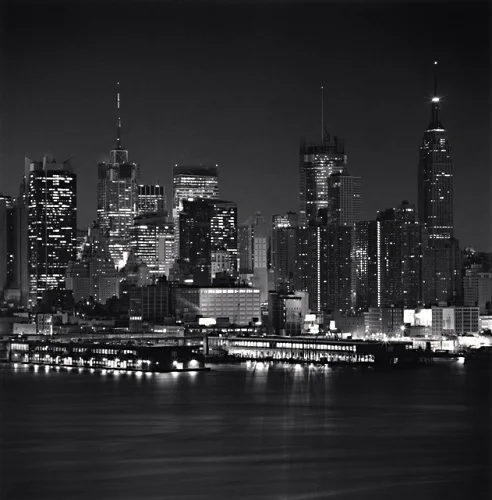 Cityscape High Contrast Dramatic Urban Nighttime