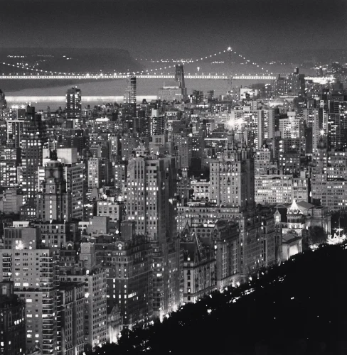 Cityscape Illuminated High Contrast Dramatic Moody