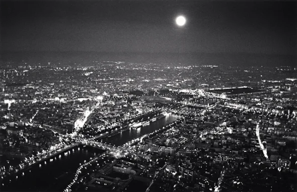 Cityscape Illuminated High Contrast Dramatic Mysterious Timeless