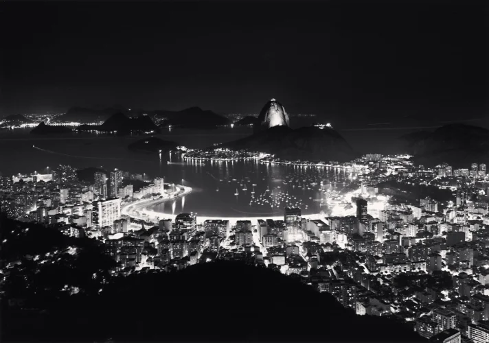 Cityscape Illuminated High Contrast Dramatic Mysterious