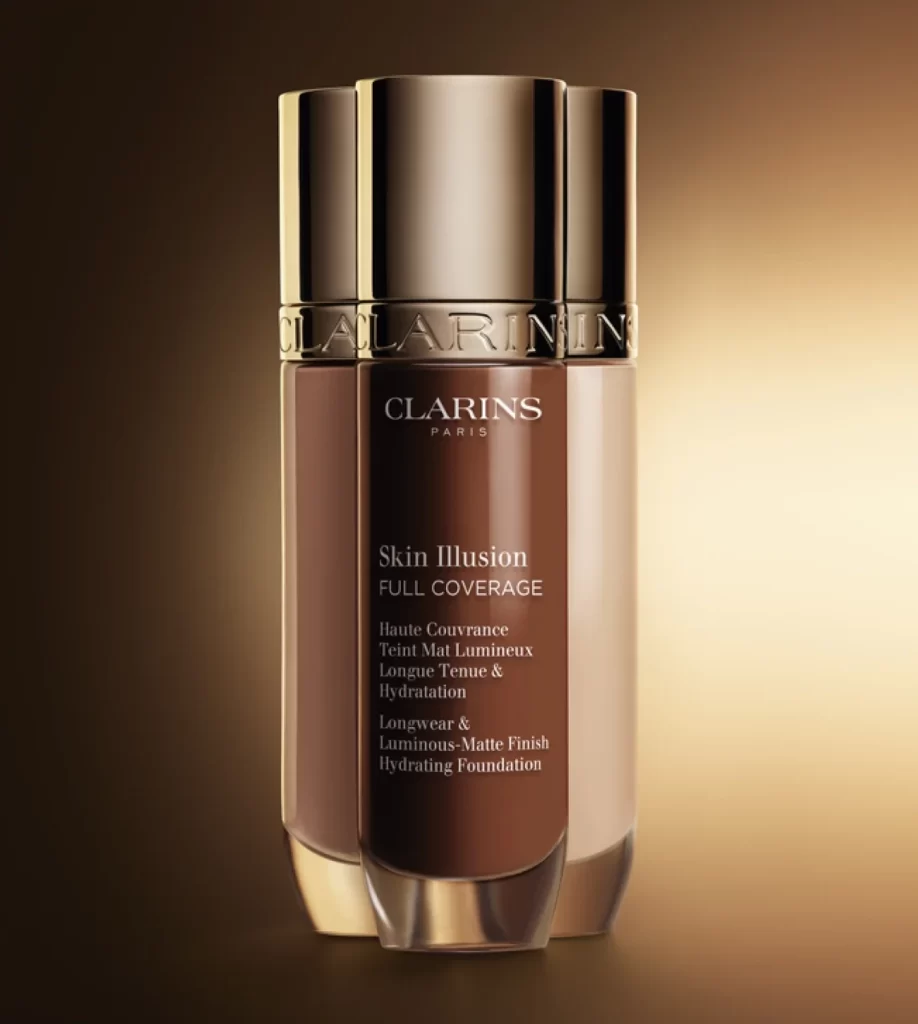 Clarins Foundation Brown Beige Gold Luxury