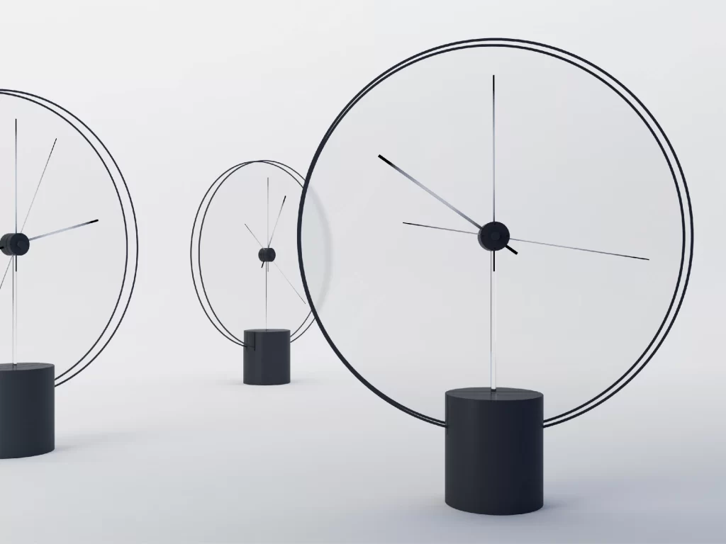 Clocks Black White
