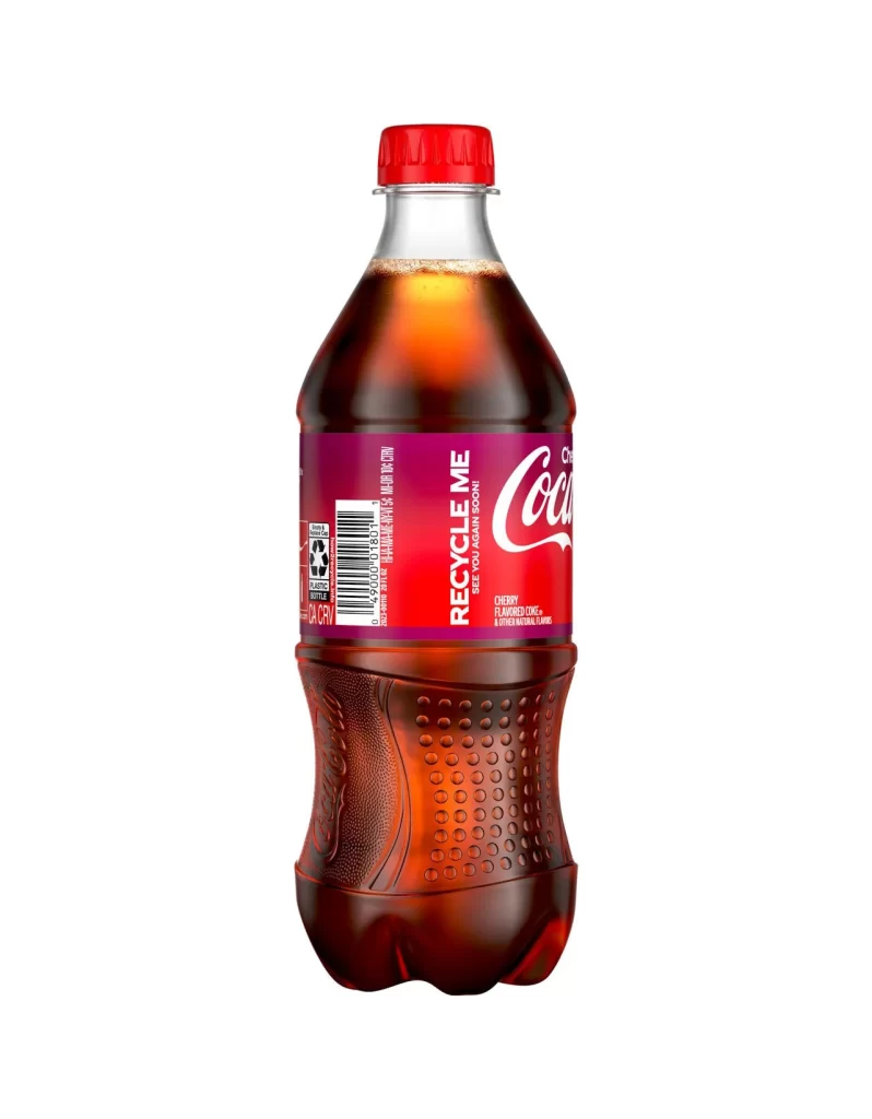 Coca-Cola Cherry Flavored Coke Bottle Packaging
