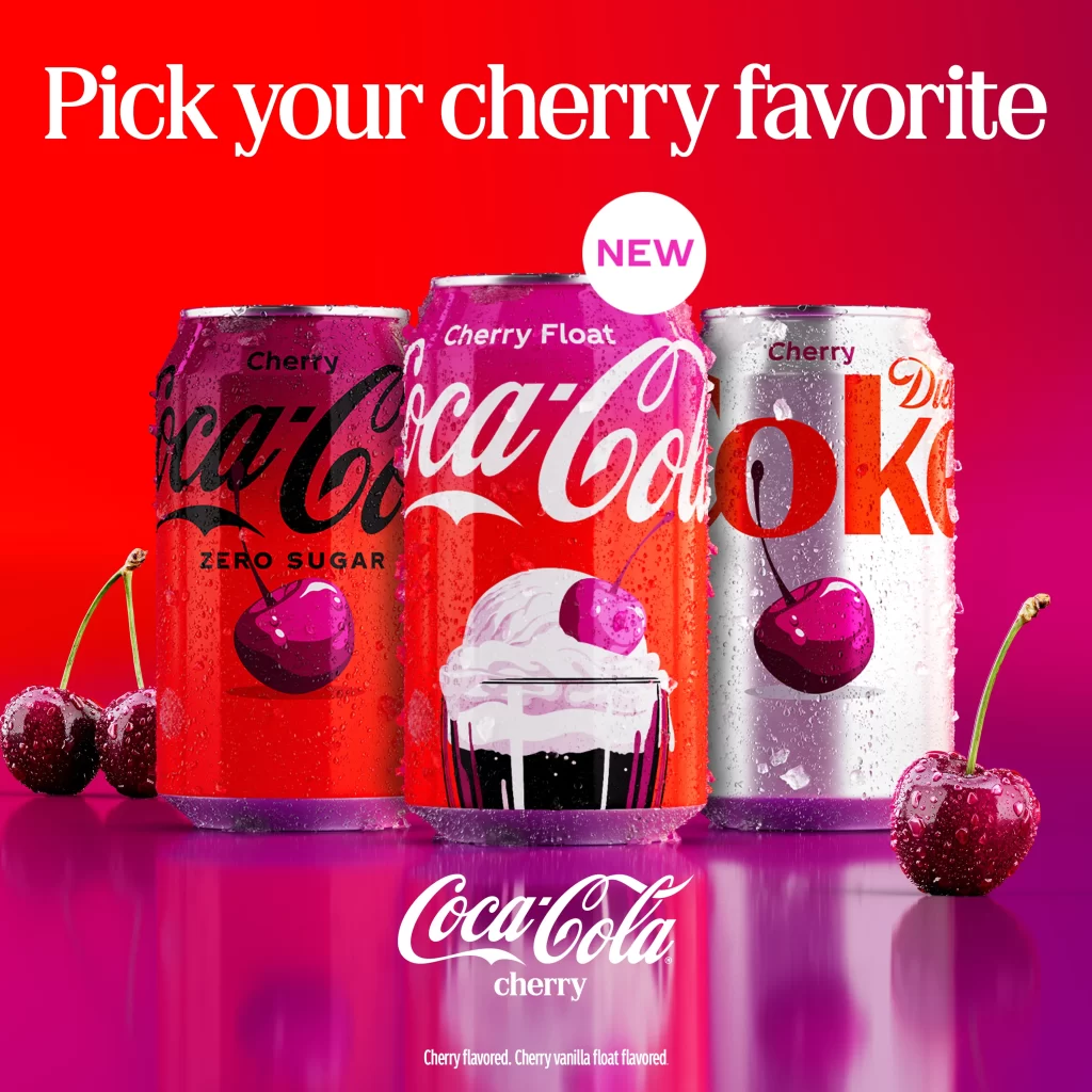 Coca-Cola Cherry Sugar, Cherry Float, Can Packaging 2