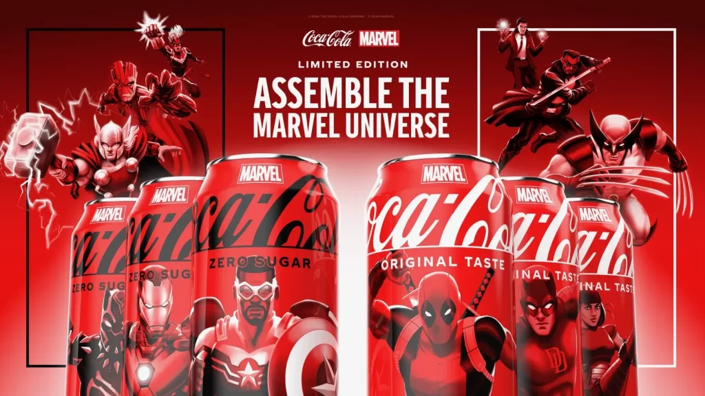 Coca-Cola Marvel Limited Edition Assemble Can Packaging